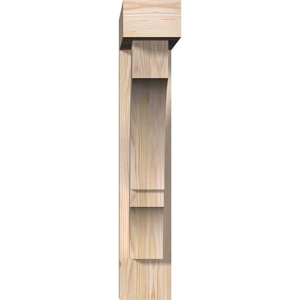 Balboa Block Smooth Bracket W/ Offset Brace, Douglas Fir, 5 1/2W X 22D X 30H